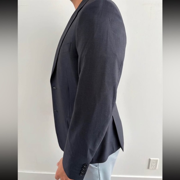 Canali Navy Sport Coat Men’s Made in Italy Size EU 50R/US 40R - Picture 2 of 6